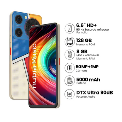 CELULAR ZTE NUBIA MUSIC 128GB + 8GB RAM